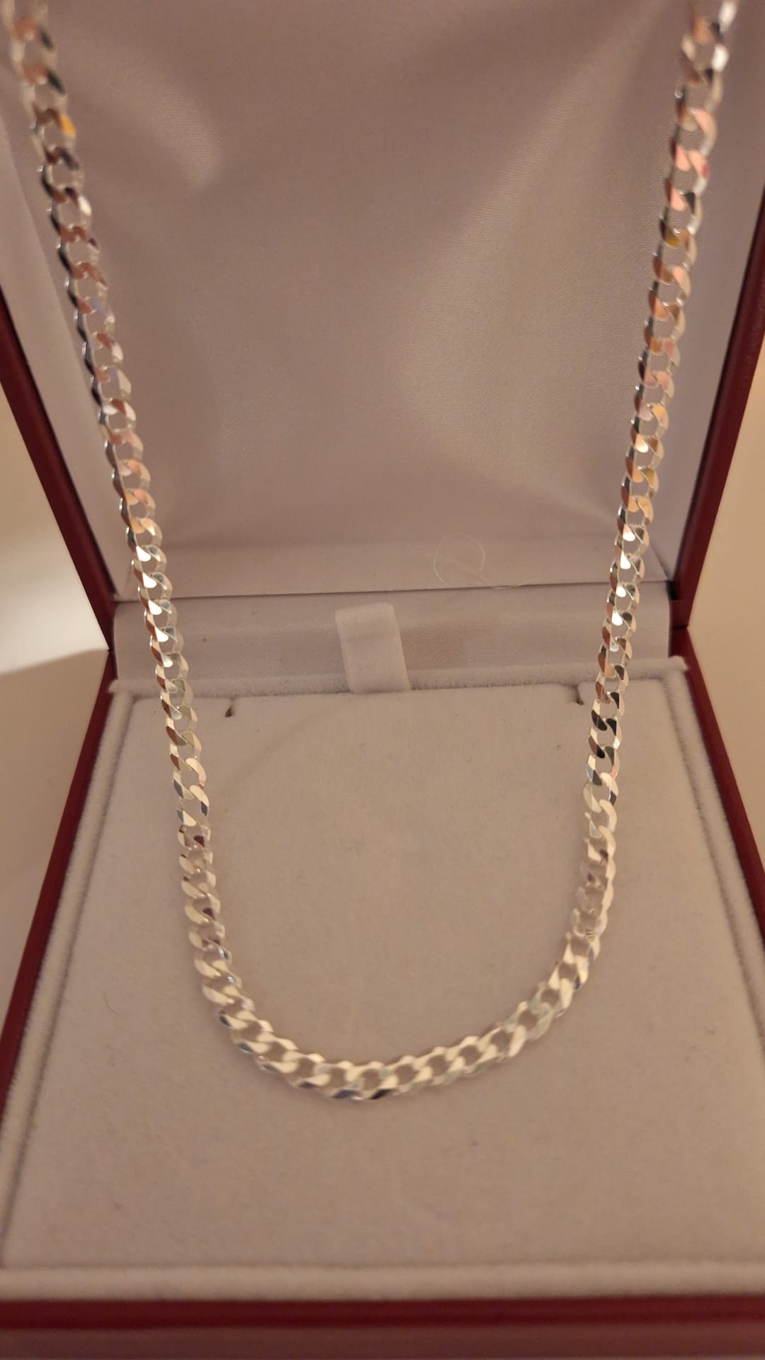 925 Solid Silver Curb Chain