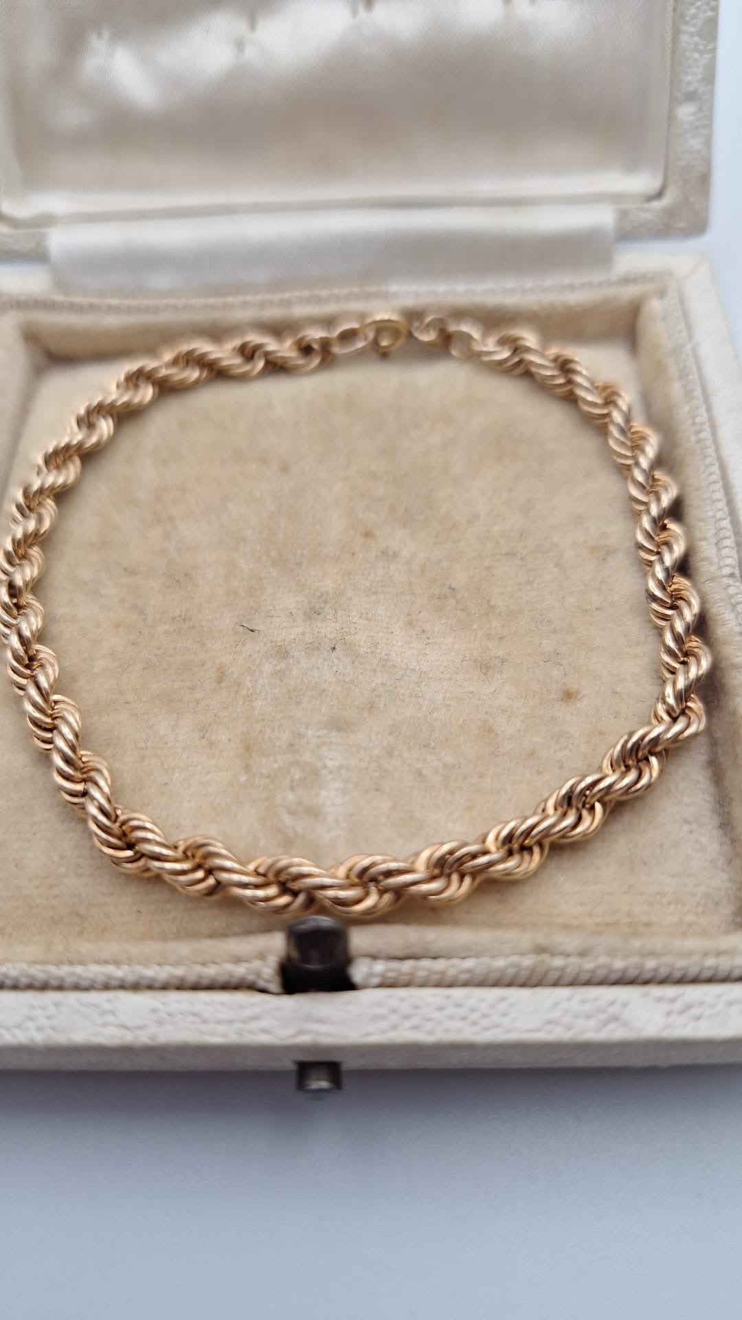 9ct Gold Rope Bracelet