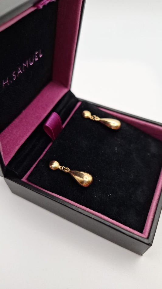 14ct Gold Drop Earrings
