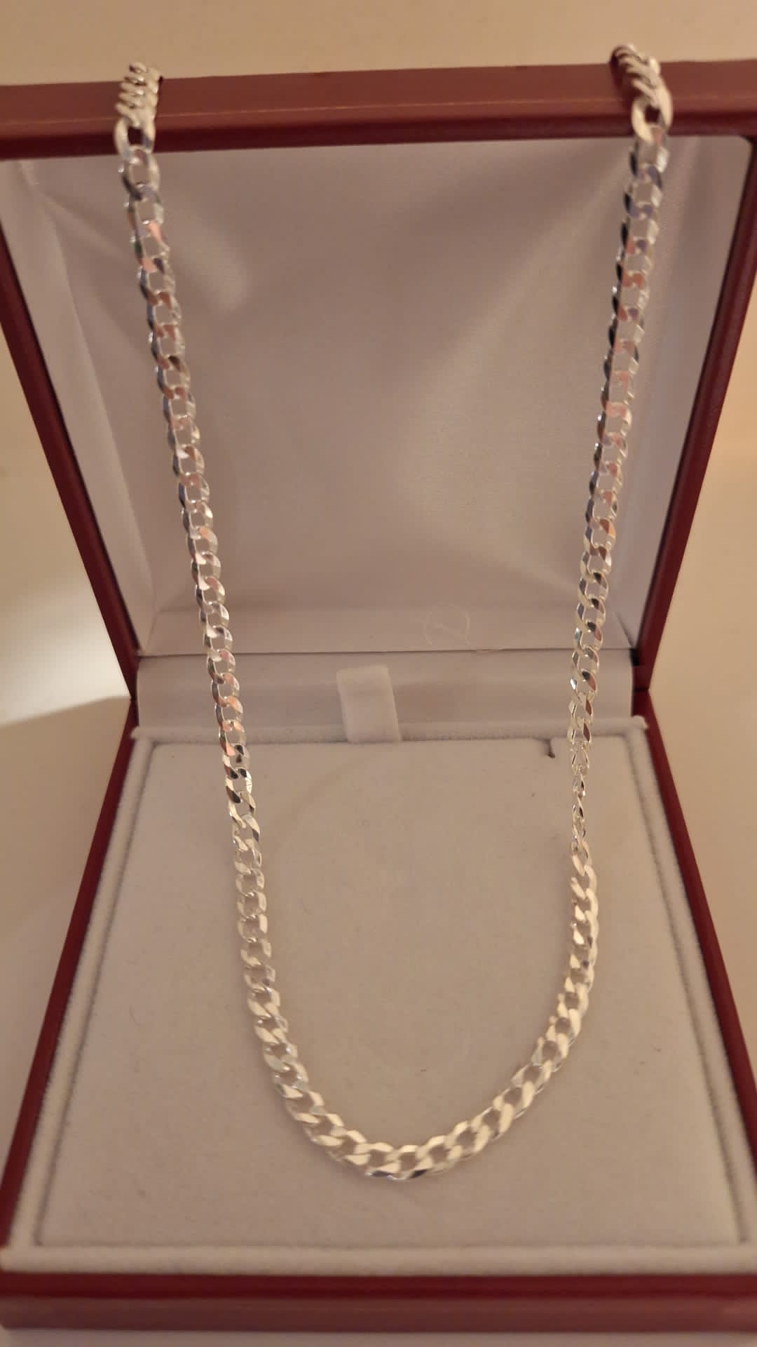 925 Solid Silver Curb Chain