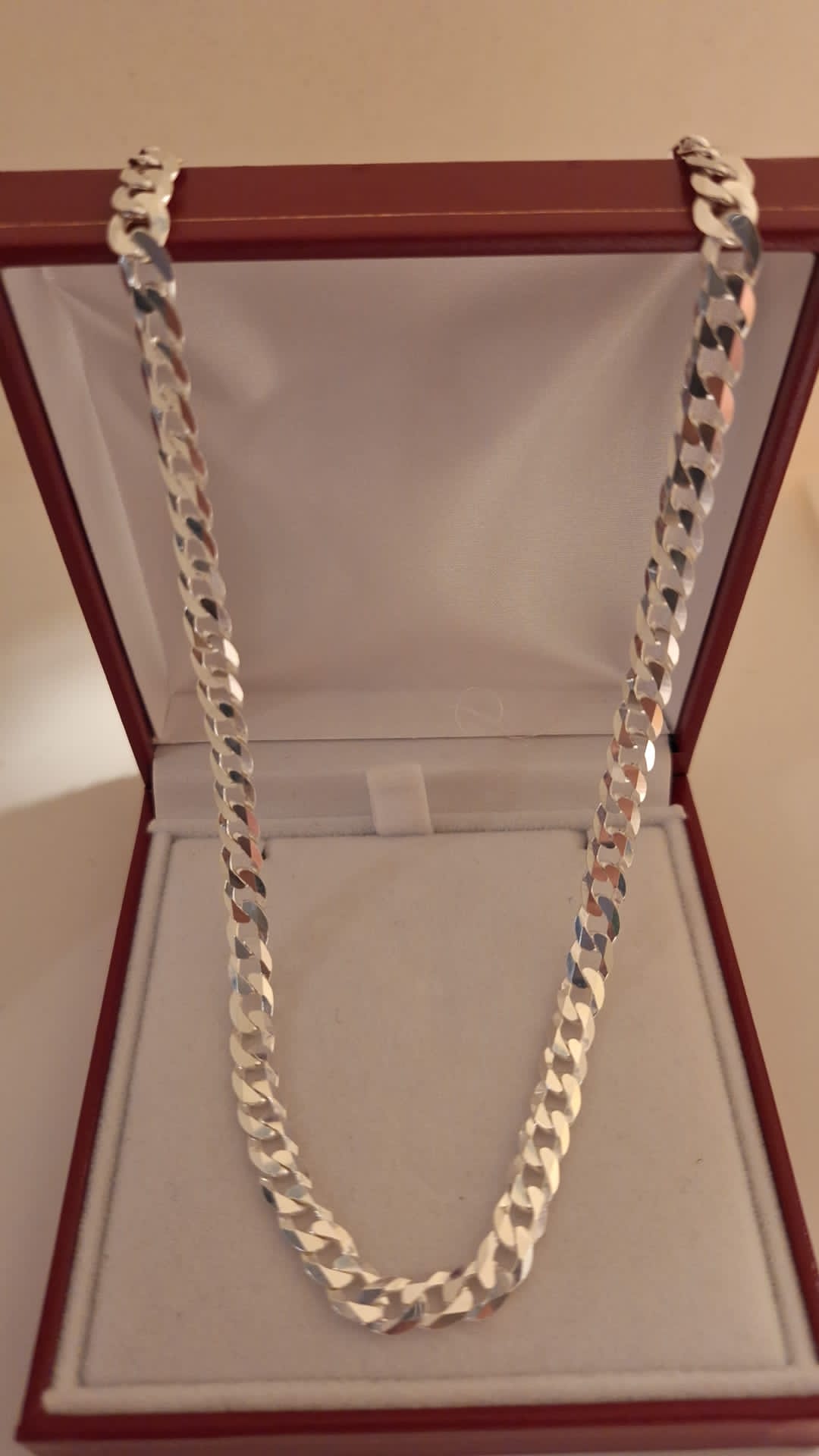 925 Solid Silver Heavy Curb Chain