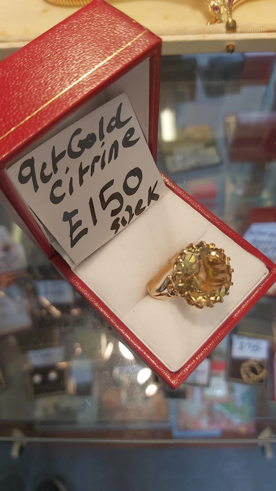 9ct Gold Citrine ring