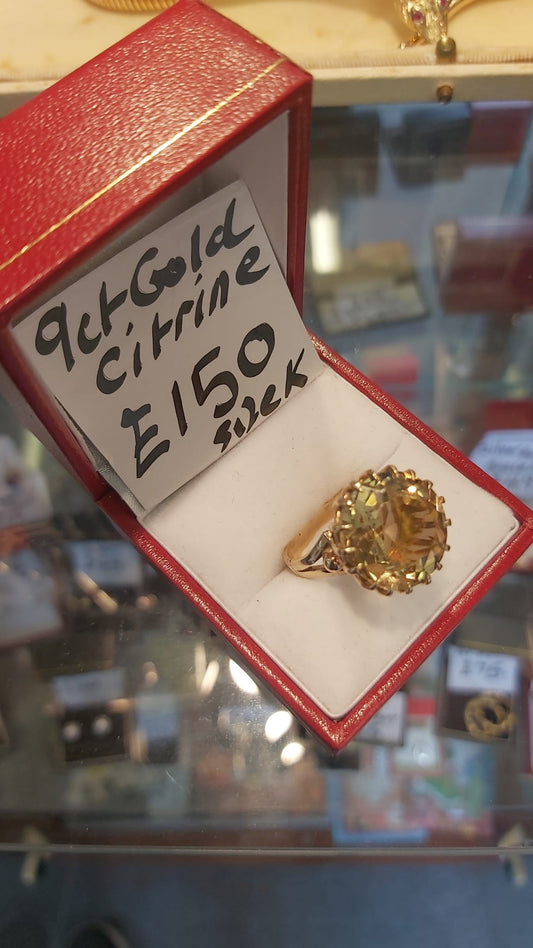 9ct Gold Citrine ring