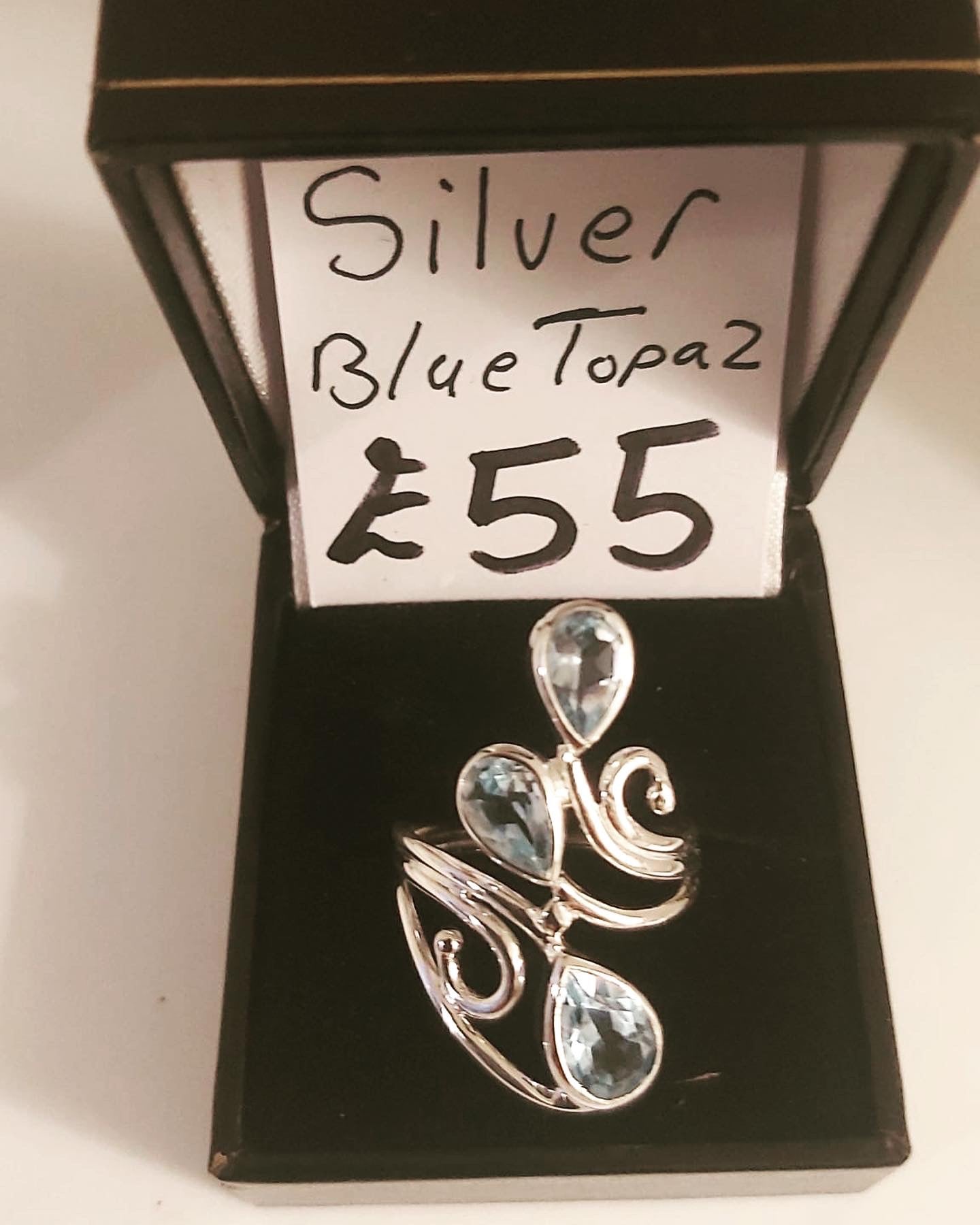 925 Silver Blue Topaz