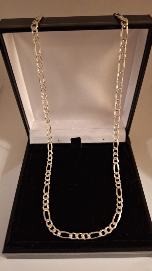 925 pave Figaro Chain