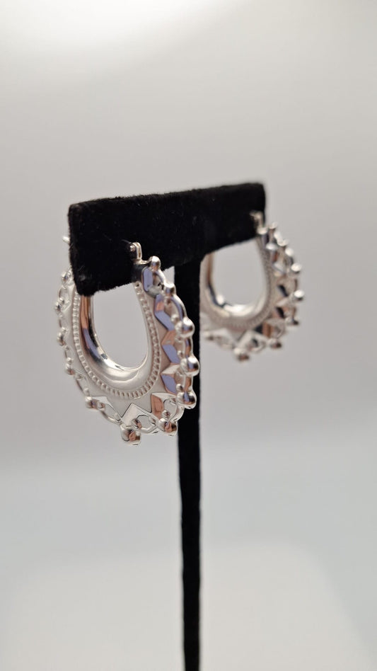 925 Silver Creole Hoop earrings