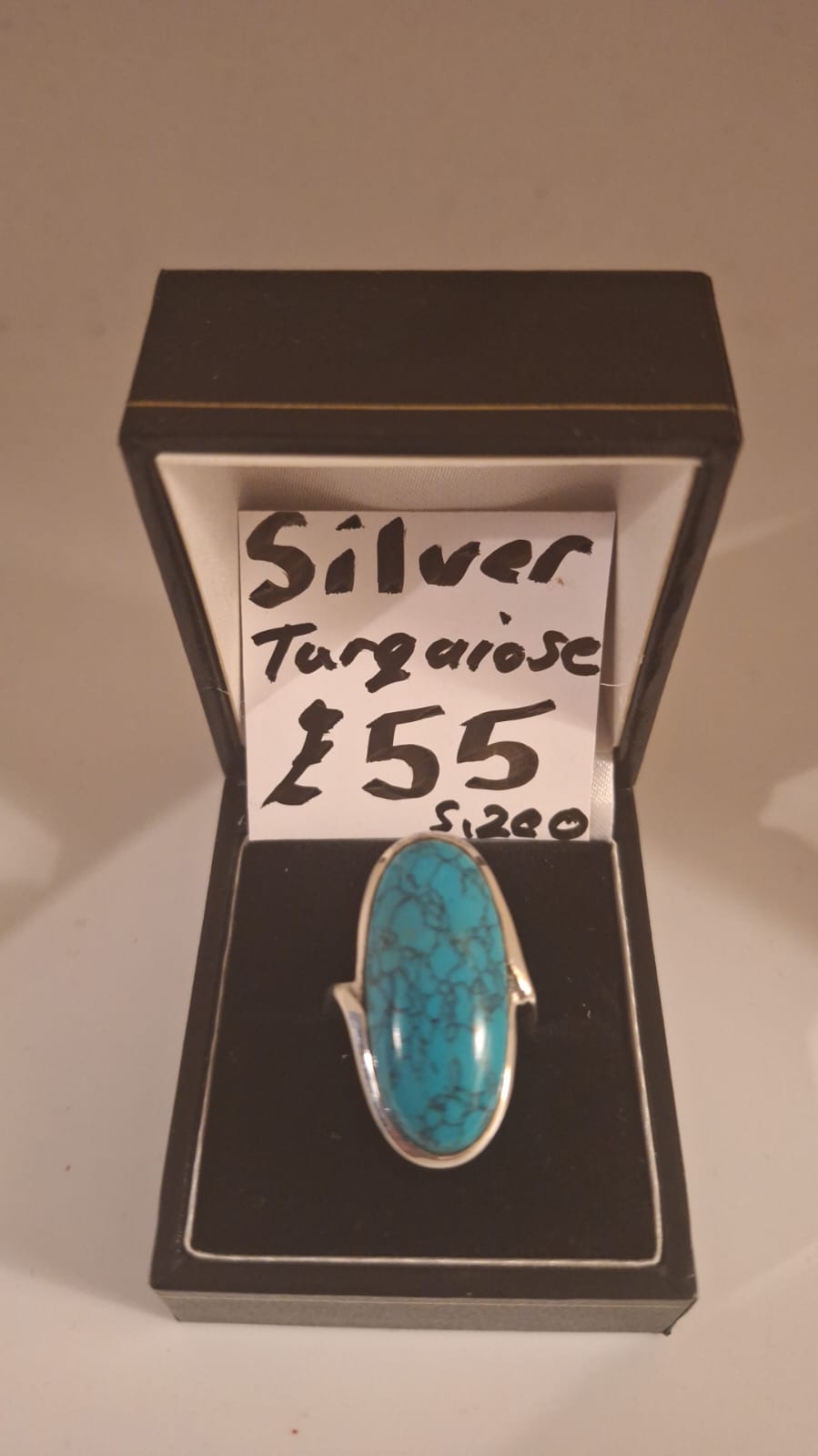 925 Silver Turquoise dress ring