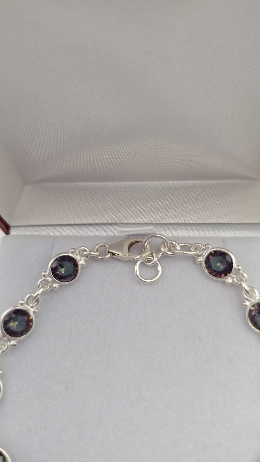 925 Sterling Silver Mystic Topaz Gemset Bracelet