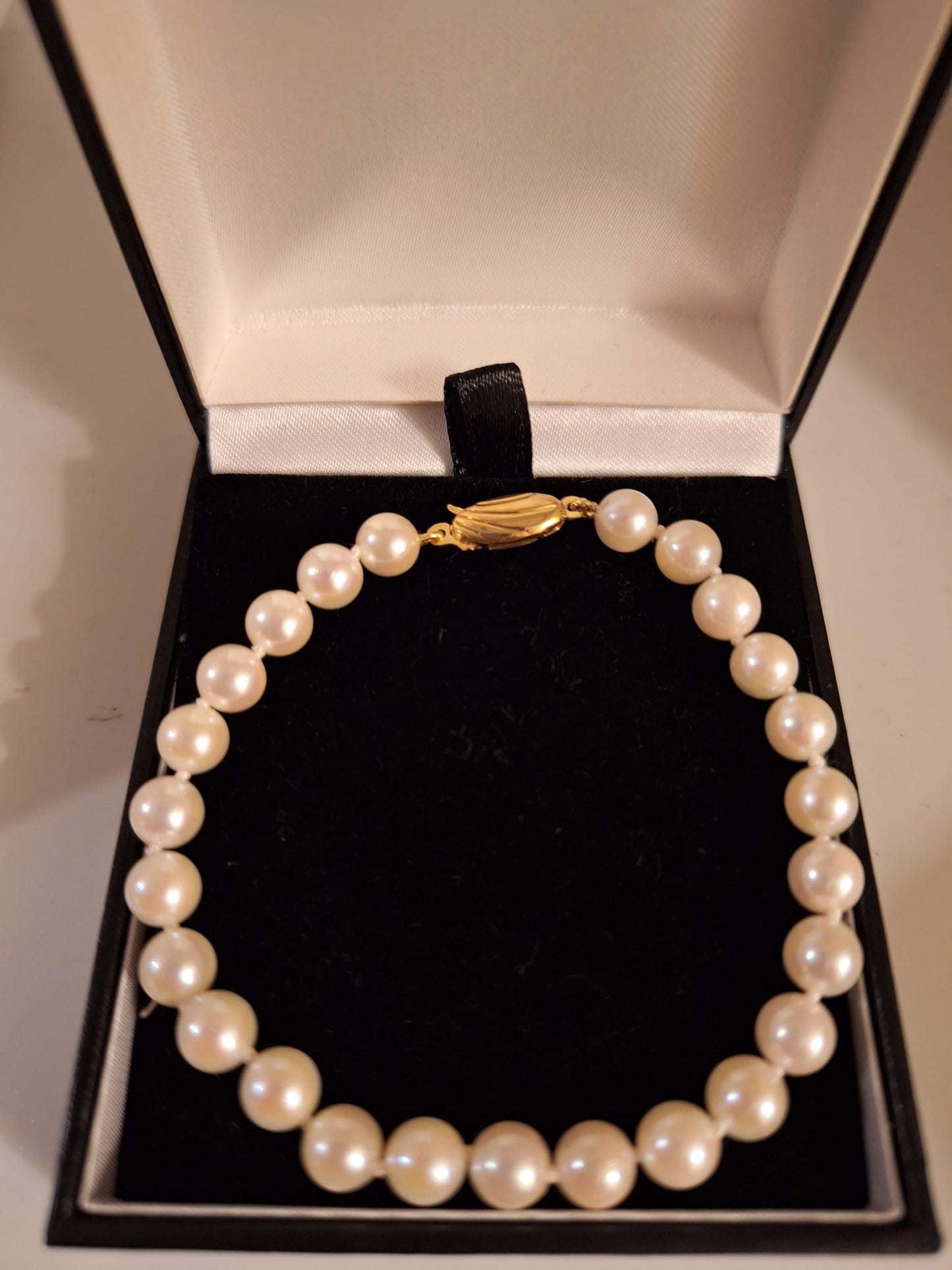 9ct Gold Japanese Cultured Pearl Bracelet