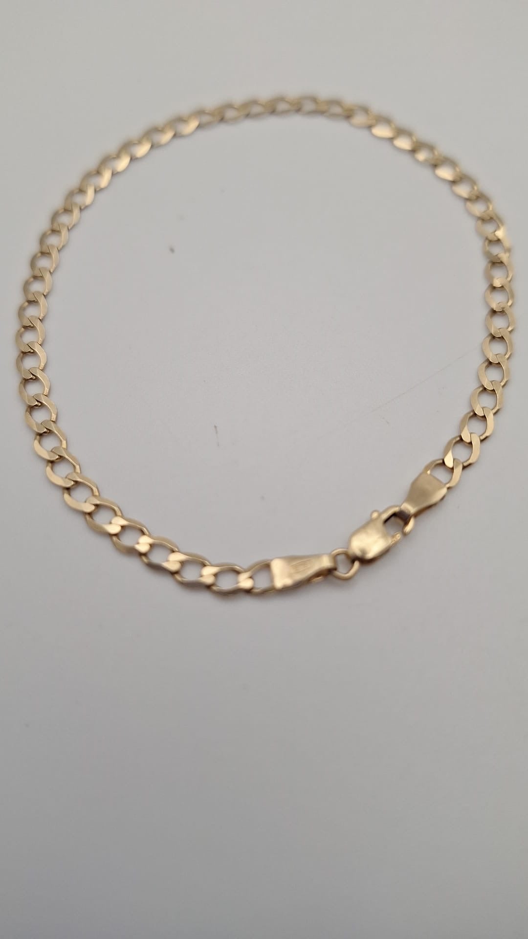 Pre Owned 9ct Gold Curb Bracelet