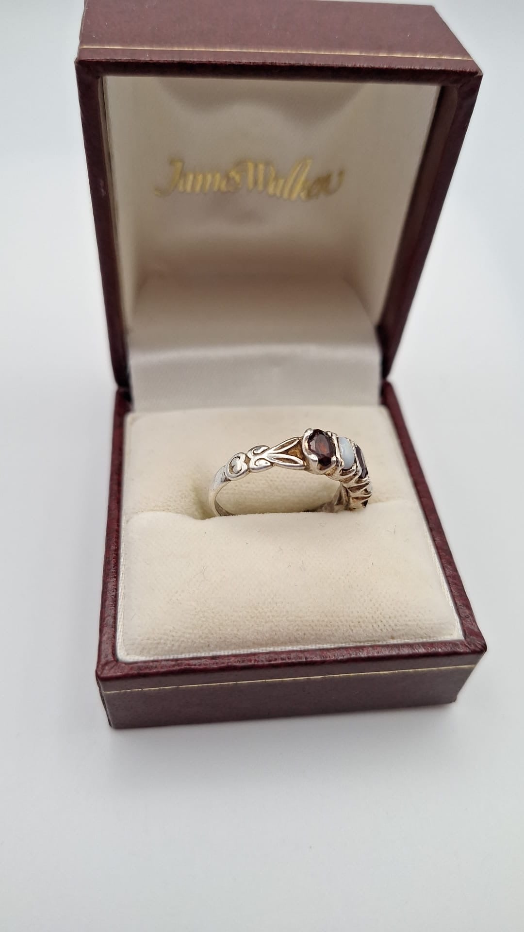 Silver, Opal and Garnet