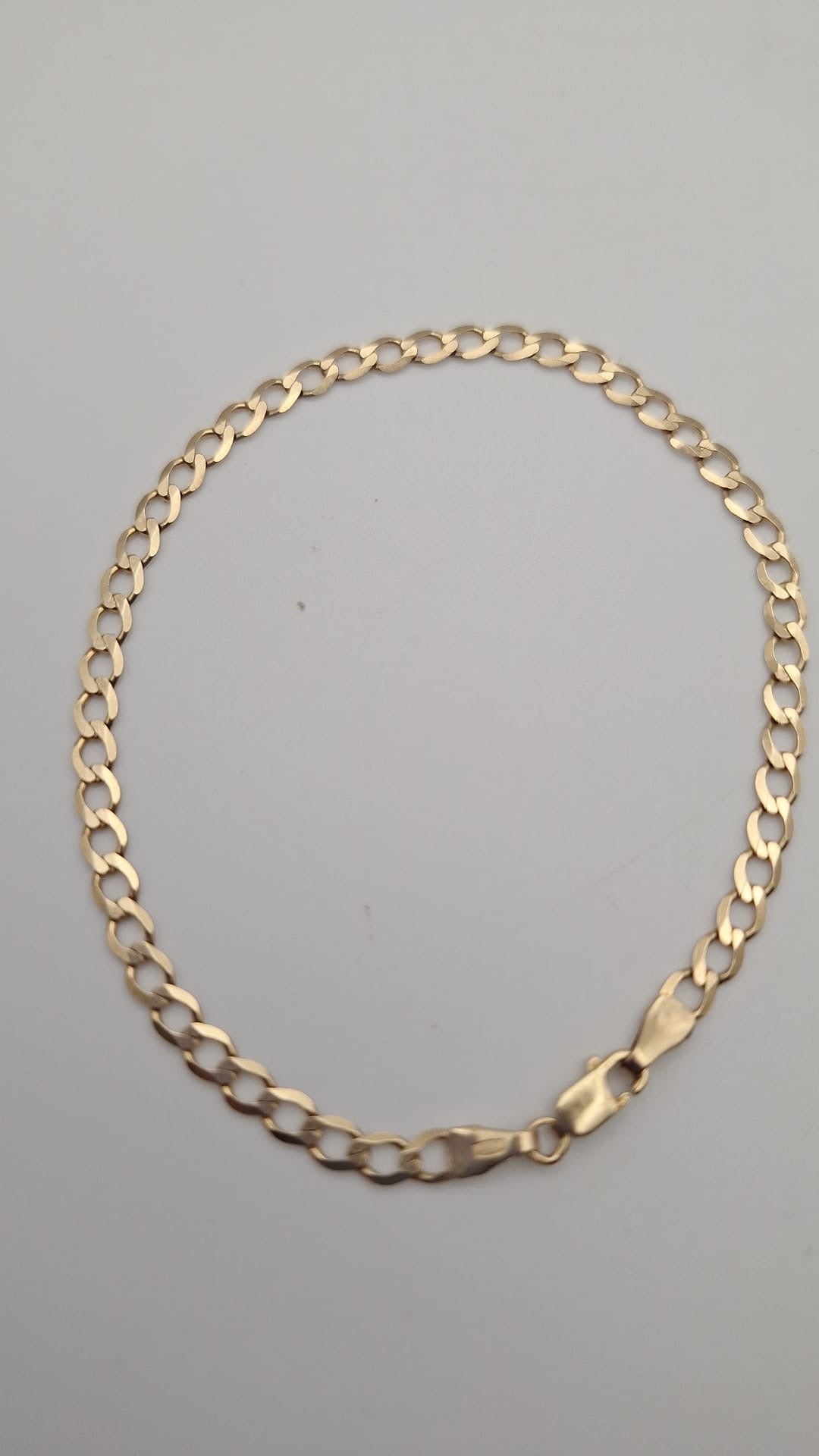 Pre Owned 9ct Gold Curb Bracelet